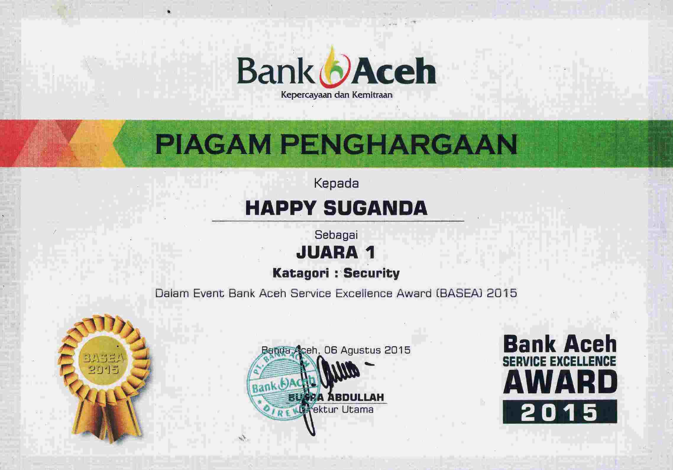 Bank Aceh Award